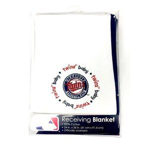 MINNESOTA TWINS NEWBORN BABY RECEIVING BLANKET INFANT LICENSED NEW NWT